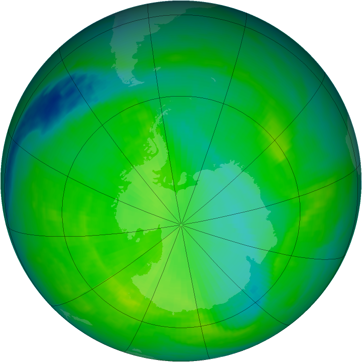 Ozone Map 1991-11-21
